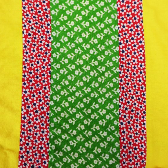 Vintage Sassafras Tunic Top Clowncore Lined Yellow Button Back 24mos - Picture 4 of 8